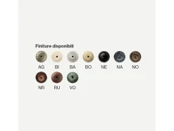 Lampadario Classico Siena Metallo E Ceramica Nero Sfumato Argento 1 Luce E14