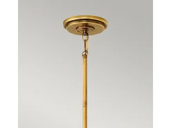 Lampadario Contemporaneo Fletcher Acciaio Zinco Antico Ottone 2 Luci E27