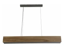 Lampadario Contemporaneo Cenere Acciaio Marrone Legno Argento Led 21W 3000K