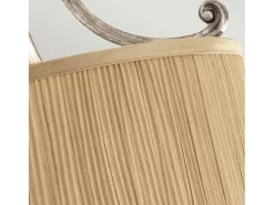 Lampadario Contemporaneo Abbey Acciaio Sabbia Argentata 3 Luci E27