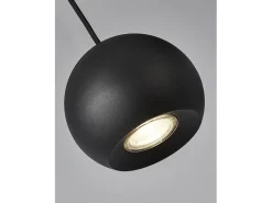 Lampadario Contemporaneo Eindhoven Acciaio Nero 4 Luci Gu10