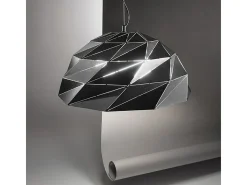 Lampadario Contemporaneo Tilt Metallo Oro Nero 3 Luci E27