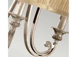 Lampadario Contemporaneo Abbey Acciaio Sabbia Argentata 3 Luci E14