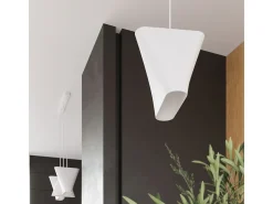 Lampadario Cupola Bianco E27 Lámpara colgante domo Blanca E27