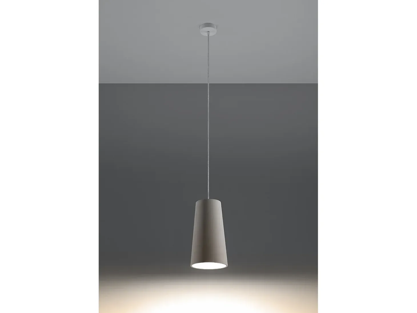 Lampadario Cupola Ceramica Bianca E27 Lámpara colgante de cerámica tipo domo Blanco E27
