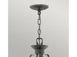 Lampadario Industrial Nordico Casa Alluminio Nero Antico Vetro 3 Luci E27