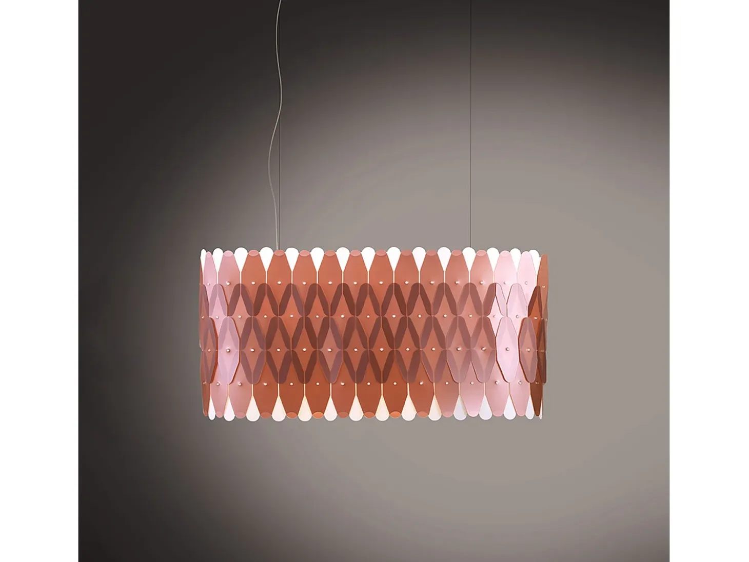 Lampadario Moderno Amanda Polilux ® Rame E Metallo Cromo 6 Luci E27