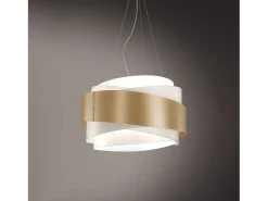 Lampadario Moderno Bea Polilux ® New Gold E Metallo Cromo 5 Luci E27