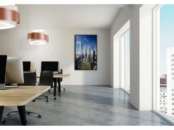 Lampadario Moderno Bea Polilux ® Rame E Metallo Cromo 3 Luci E27