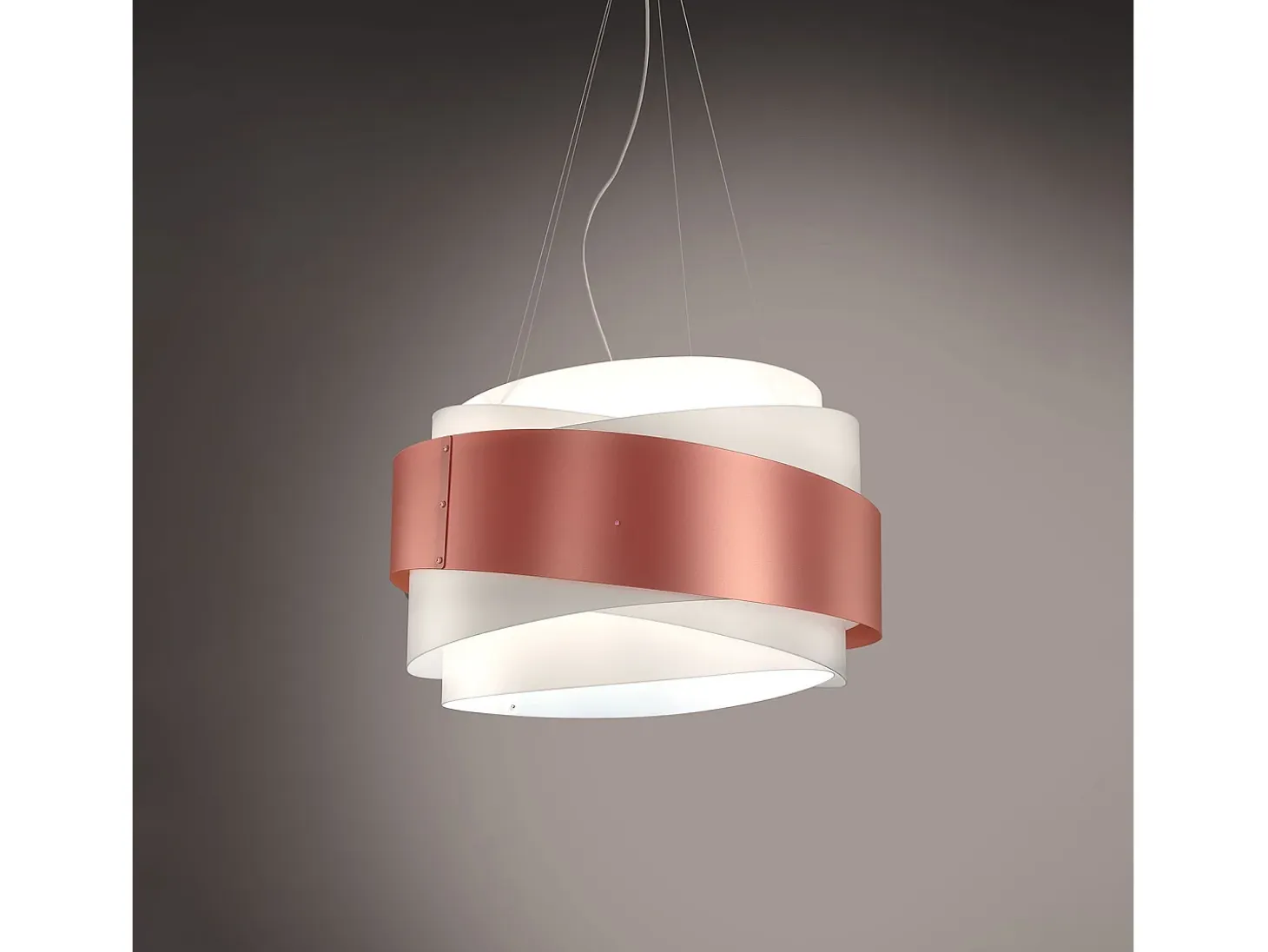 Lampadario Moderno Bea Polilux ® Rame E Metallo Cromo 5 Luci E27
