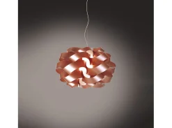 Lampadario Moderno Cloud Polilux ® Rame E Metallo Cromo 3 Luci E27