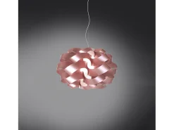 Lampadario Moderno Cloud Polilux ® Pink Metal E Metallo Cromo 5 Luci E27