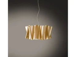 Lampadario Moderno Folio Polilux ® New Gold E Metallo Cromo 3 Luci E27