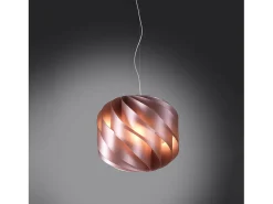 Lampadario Moderno Globe Polilux ® Pink Metal E Metallo Cromo 3 Luci E27