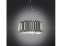 Lampadario Moderno Louise Polilux ® Argento E Metallo Cromo 3 Luci E27
