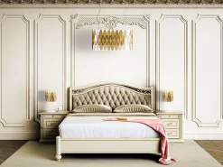 Lampadario Moderno Ovale Amanda Polilux ® New Gold E Metallo Cromo 3 Luci E27