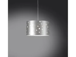 Lampadario Moderno Pois Polilux ® Argento Materie Plastiche Bianco 5 Luci E27