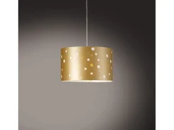 Lampadario Moderno Pois Polilux ® New Gold Materie Plastiche Bianco 3 Luci E27