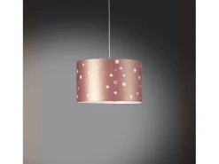 Lampadario Moderno Pois Polilux ® Pink Metal Materie Plastiche Bianco 3 Luci E27