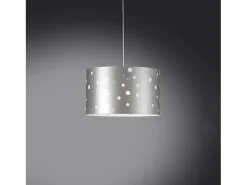 Lampadario Moderno Pois Polilux ® Argento Materie Plastiche Bianco 3 Luci E27