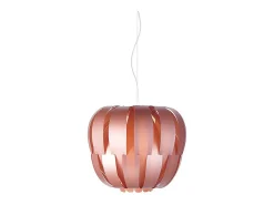 Lampadario Moderno Queen Polilux ® Pink Metal E Metallo Cromo 3 Luci E27