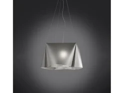 Lampadario Moderno Wanda Polilux ® Argento E Metallo Cromo 5 Luci E27