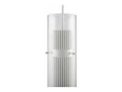 Lampadario Sospensione Moderno Dynamics Alluminio Bianco Vetro 1 Luce Gu10 50W
