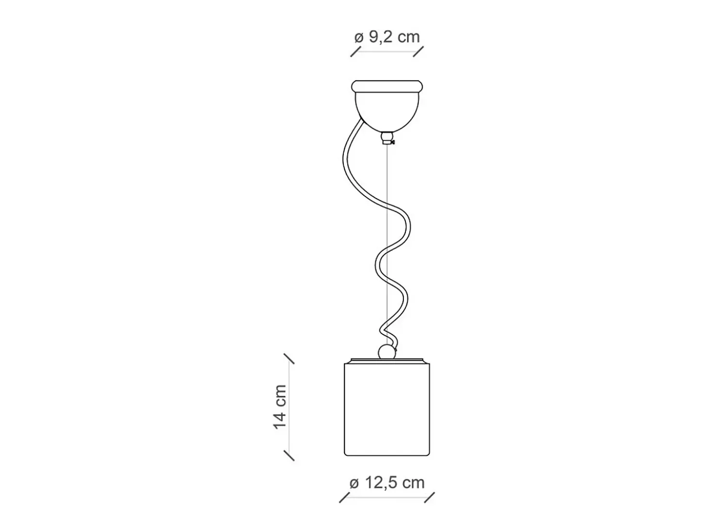 Lampadario Vintage Ceramica Gialla 1 Luce E27