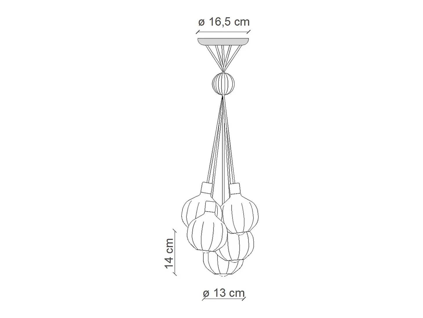 Lampadario Vintage Decò Afoxe' Alluminio Ceramica Vetro Mix 6 Luci E14