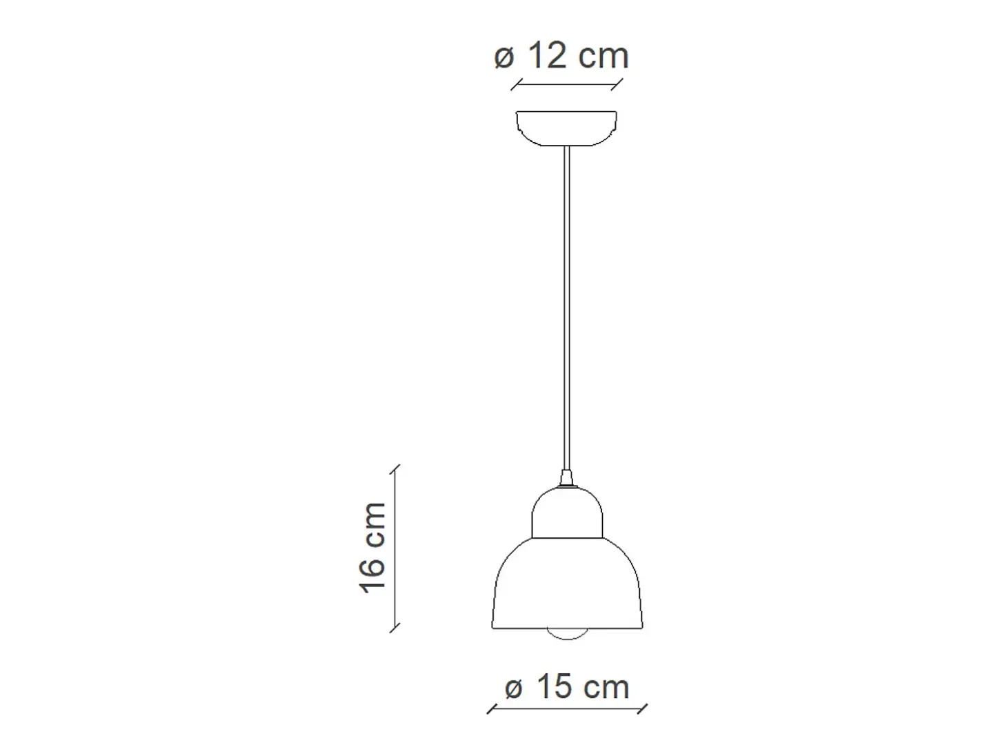 Lampadario Vintage Decò Berimbau Ceramica Crema 1 Luce E27