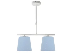 Lampara De 2 Luces Modelo Consciencia Acabado Celeste De