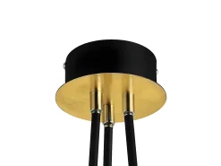Lampara 3 Luces Ciudad Del Cabo Led 18w, Negro