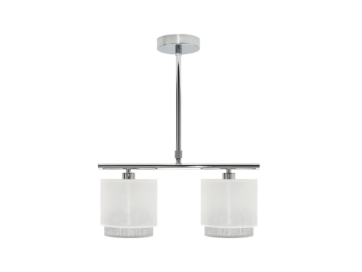 Lampara Modelo Kenya 2xe14 Blanca/gris De