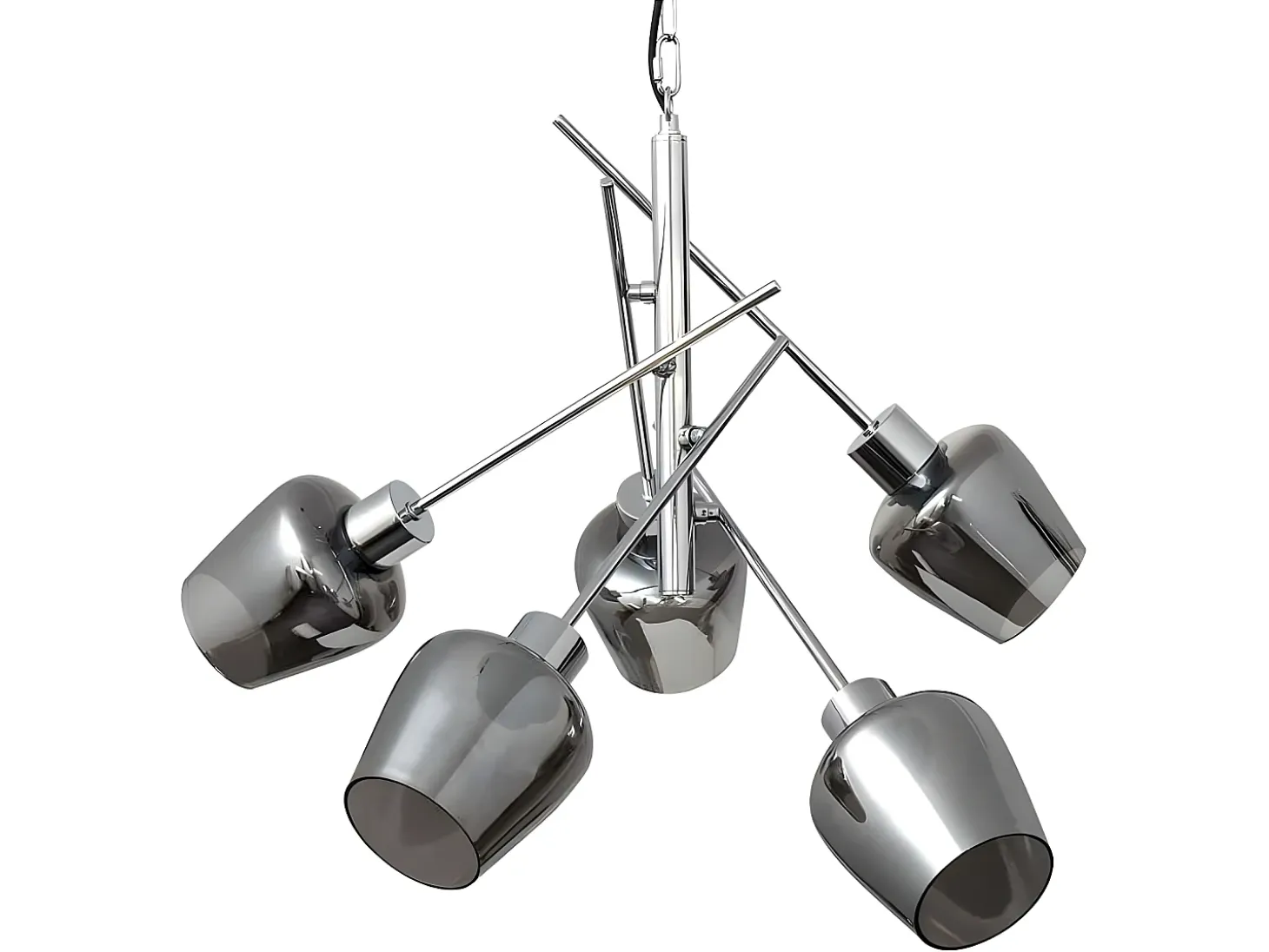 Lampara Modelo Soline 5 Luces Acabado Cromo De