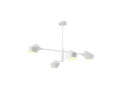 Lampara Beijing De 4 Luces En Acabado Blanco