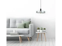 Lampara Circular Allende Plata De 3 Colgantes