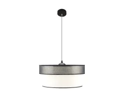 Lampara Colgante Felix Negro/blanco 1 Luz