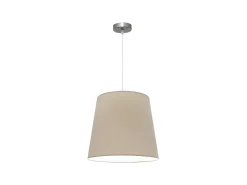 Lampara Colgante Maldivas 1xe27 Niquel/piedra Reg.40d De
