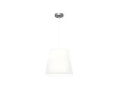 Lampara Colgante Maldivas 1xe27 Niquel/blanco Reg.35d De