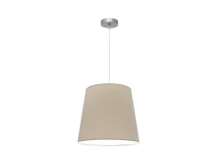 Lampara Colgante Maldivas 1xe27 Cromo/piedra Reg.40d De