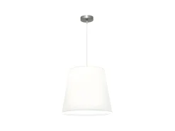 Lampara Colgante Maldivas 1xe27 Niquel/blanco Reg.40d De