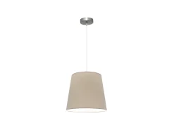 Lampara Colgante Maldivas 1xe27 Niquel/piedra Reg.35d De
