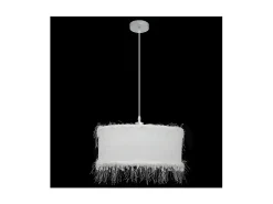 Lampara Colgante Modelo Hilos De 1xe27 Blanca 40d De