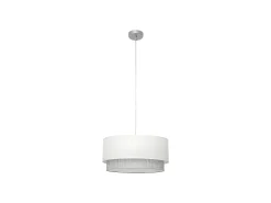 Lampara Colgante Modelo Kenya Acabado Blanco De