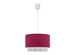 Lampara Colgante Trazos 1xe27 Rosa Oscuro 30d De .