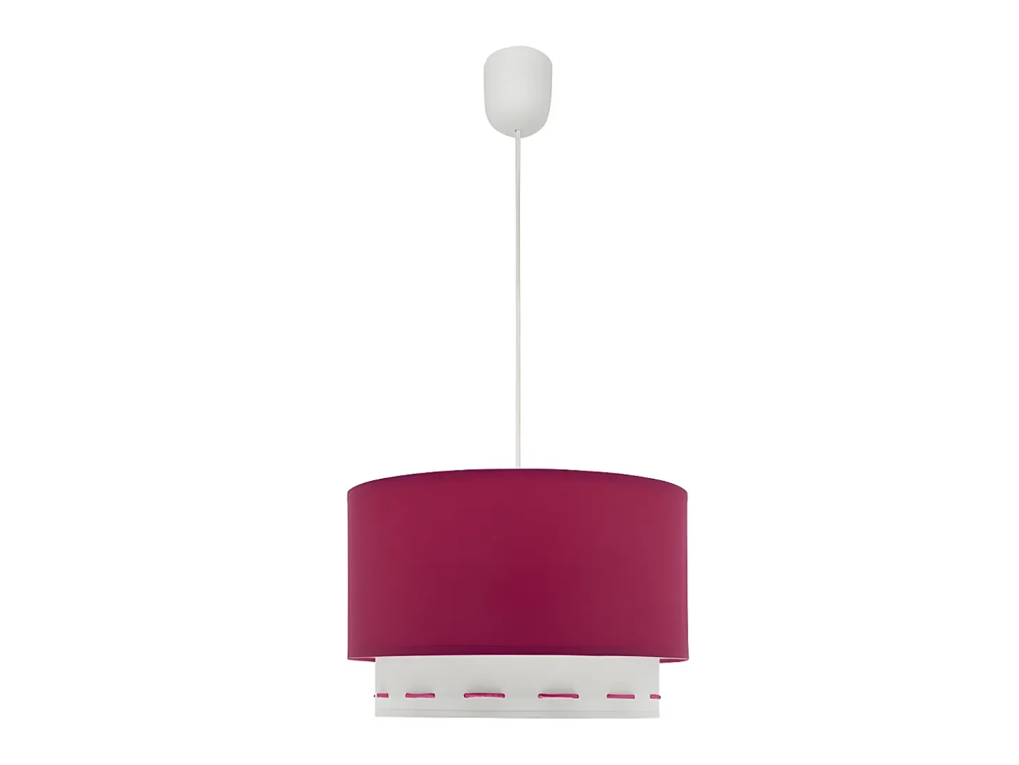 Lampara Colgante Trazos 1xe27 Rosa Oscuro 30d De .