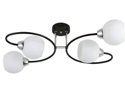 Lampara De 4 Luces Modelo Fuji Negro