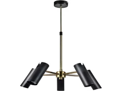 Lampara De 5 Luces Orientables Marrakech Negra