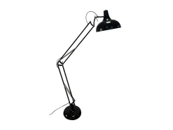 Lampara De Pie Articulable Modelo Malik Negro