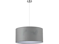 Lampara De Techo Colgante Serie Chanza En Cromo/gris